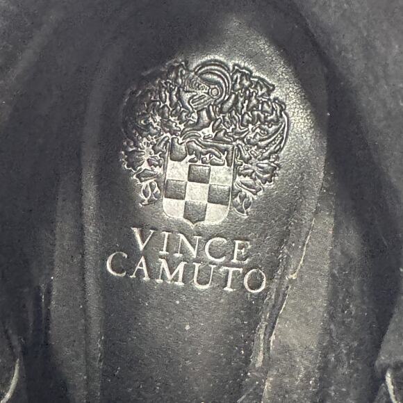 Vince Camuto Boots Womens Size 12 Black Suede Ankle Zip Harness Western PANTHEA - Picture 8 of 10